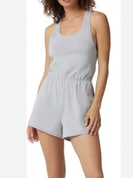 Vuori Pants - Vuori Halo Retro Romper in Gray.